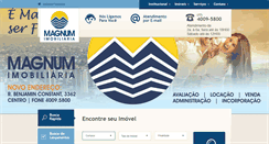 Desktop Screenshot of imobiliariamagnum.com.br
